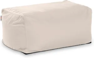 Jaxx Leon Outdoor Bean Bag Ottoman, White