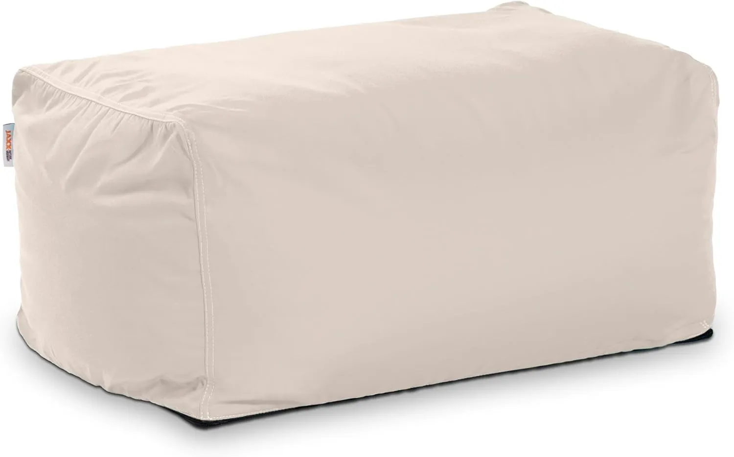 Jaxx Leon Outdoor Bean Bag Ottoman, White