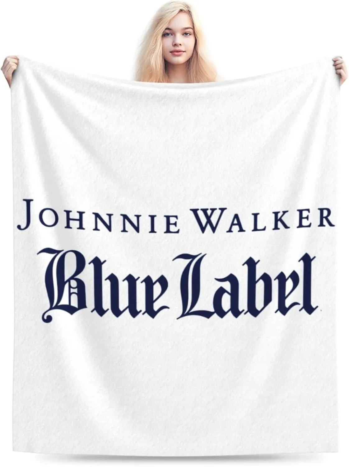 Johnnie Come and Walker Throw Blanket Ultra-Soft Cozy Warm Breathable Flannel Blankets for Sofa Bedding Living Room Dormitory Camping All Season 80"x60"