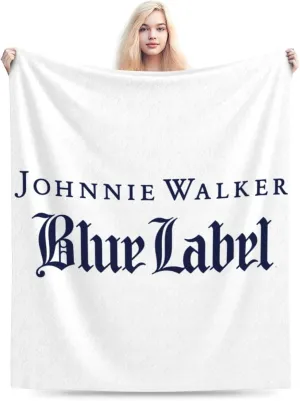 Johnnie Come and Walker Throw Blanket Ultra-Soft Cozy Warm Breathable Flannel Blankets for Sofa Bedding Living Room Dormitory Camping All Season 80"x60"