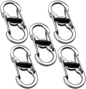 KeySmart Key Carabiners - Quick Release Dual and Mini Carabiners, Stay Organized w/Carabiner Keychains, Never Lose Your Keys