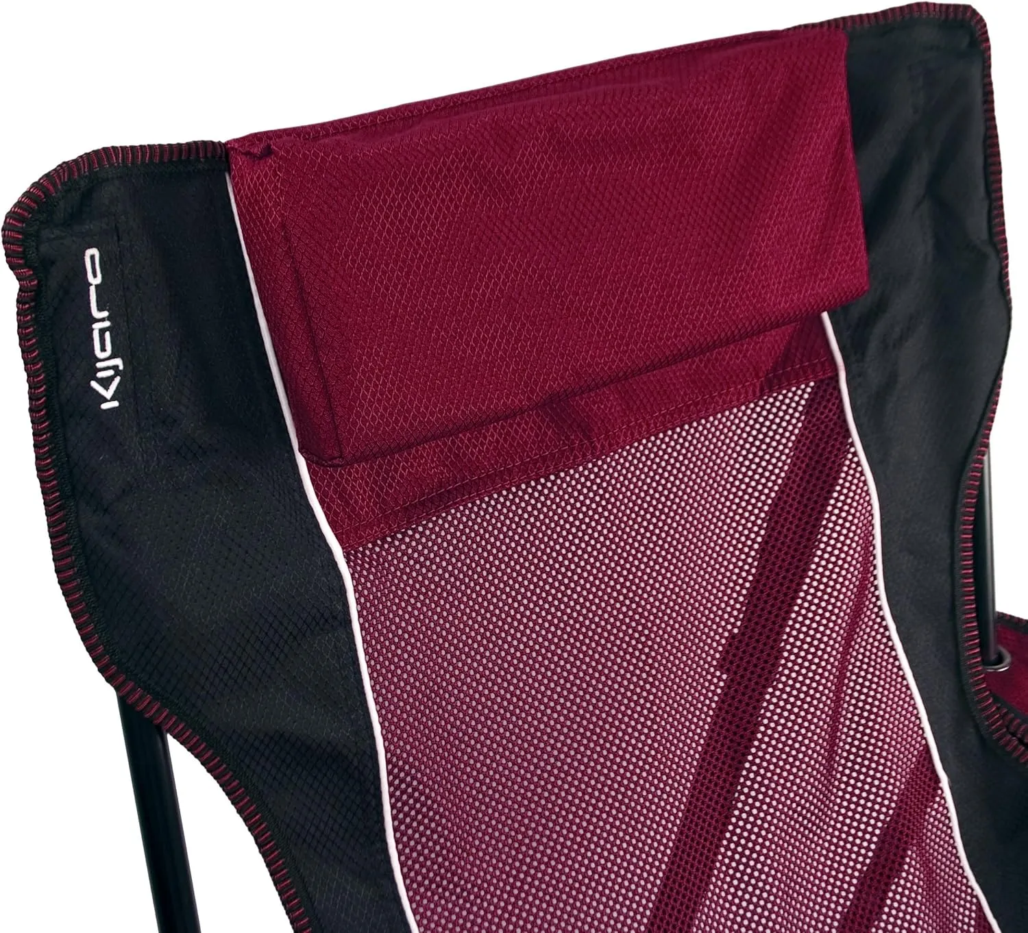 Kijaro Sling Folding Camping Chair - Enjoy The Outdoors in This Outdoor Chair with a Built-in Cup Holders and Side Organizer OR Side Cooler - Includes a Detachable Pillow