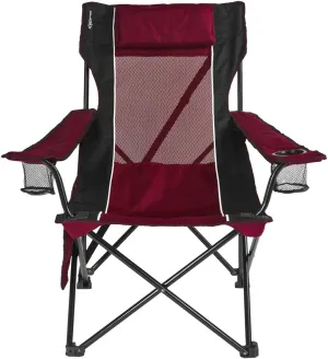 Kijaro Sling Folding Camping Chair - Enjoy The Outdoors in This Outdoor Chair with a Built-in Cup Holders and Side Organizer OR Side Cooler - Includes a Detachable Pillow