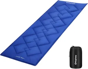 KingCamp Camping Sleeping Pad, Comfortable Lightweight Cot Mat, Thicker Soft Warm Non-Slip Cot Mattress Topper for Camping Hiking, 75"x25", Navy