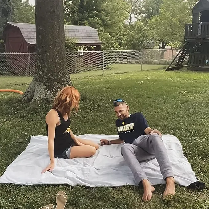 KingCamp Outdoor Blanket Waterproof Camping Blanket Beach Blanket Sandproof Beach Mat Stadium Blanket Travel Blanket Portable Picnic Blanket for Park Grass Concert Sports