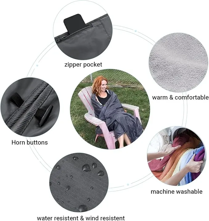 KingCamp Outdoor Blanket Waterproof Camping Blanket Beach Blanket Sandproof Beach Mat Stadium Blanket Travel Blanket Portable Picnic Blanket for Park Grass Concert Sports