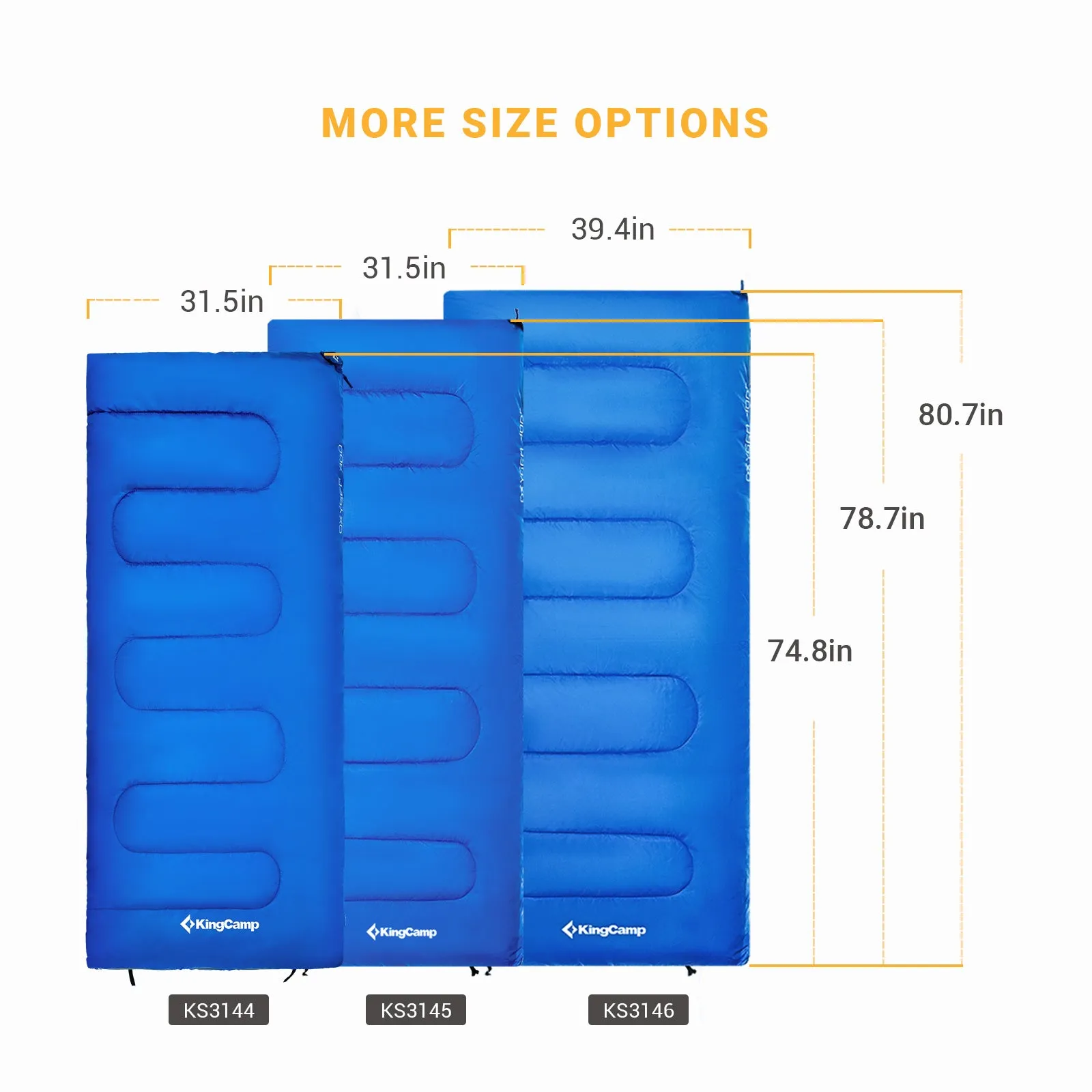 KingCamp OXYGEN 300 Sleeping Bag-Envelope