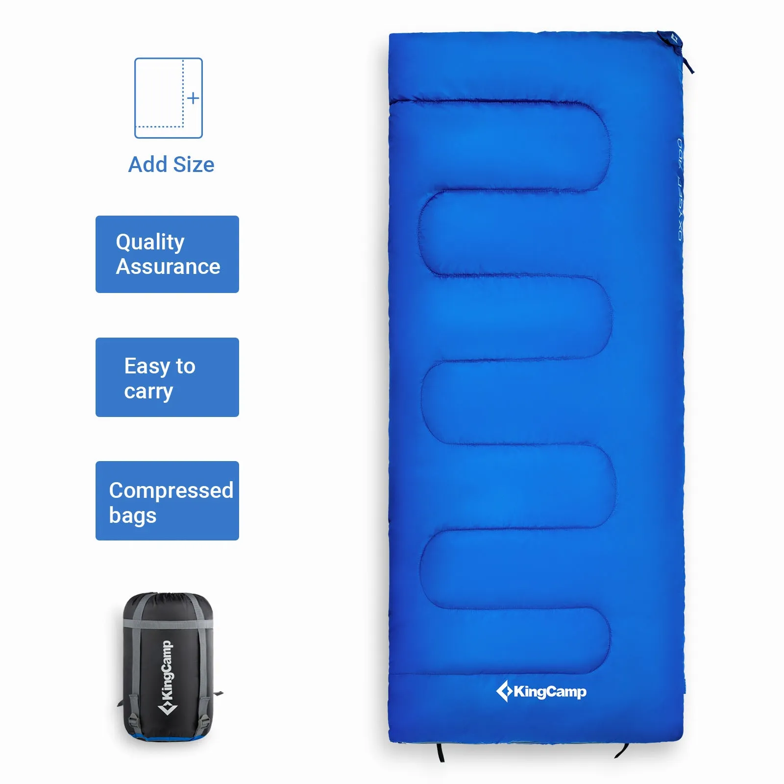 KingCamp OXYGEN 300 Sleeping Bag-Envelope