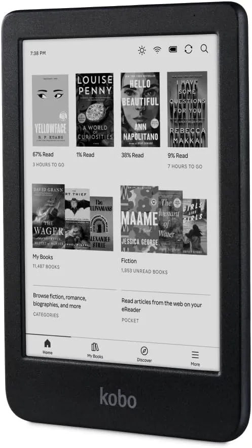 Kobo Clara BW eReader with Case Bundle (Clear Case, Case Bundle)