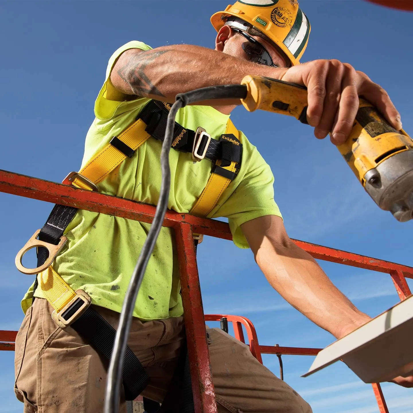 KwikSafety - Fall Protection Safety Harness - Construction & Roofing Fall Arrest Safety Harnesses - ANSI OSHA Compliant