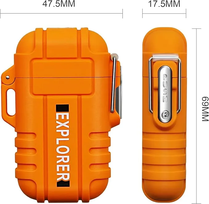 Lafagiet Waterproof Arc Lighter, dual Plasma Arc Lighter, USB Rechargeable Flameless Electric Lighters for Candle, Camp