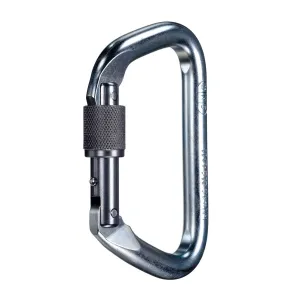 Large Steel Locking D Screwgate Carabiner