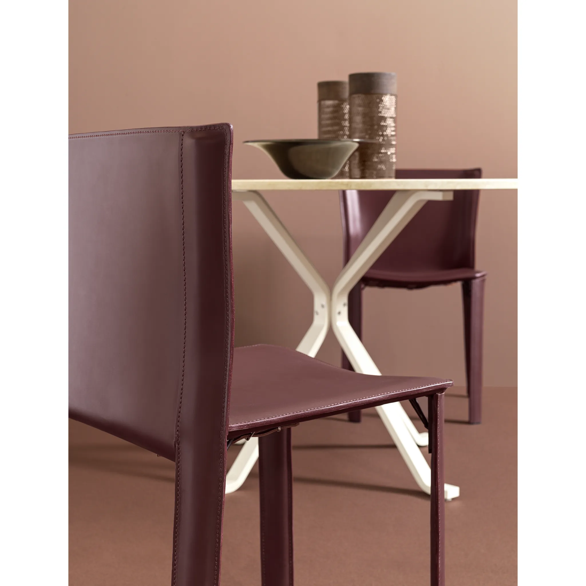 Leather Padded Dining Chair | Fasem S92