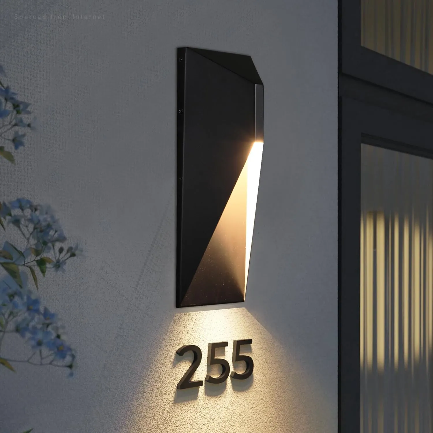 LEONLITE 5CCT Dimmable LED Modern Outdoor Wall Light, 100-277V, CRI 90  ETL Listed IP65 Dark Sky Down Light Wall Sconce, 14 Inch 1000LM 10%-100% Dimmable Aluminum Exterior Accent Down Light, Pack of 2