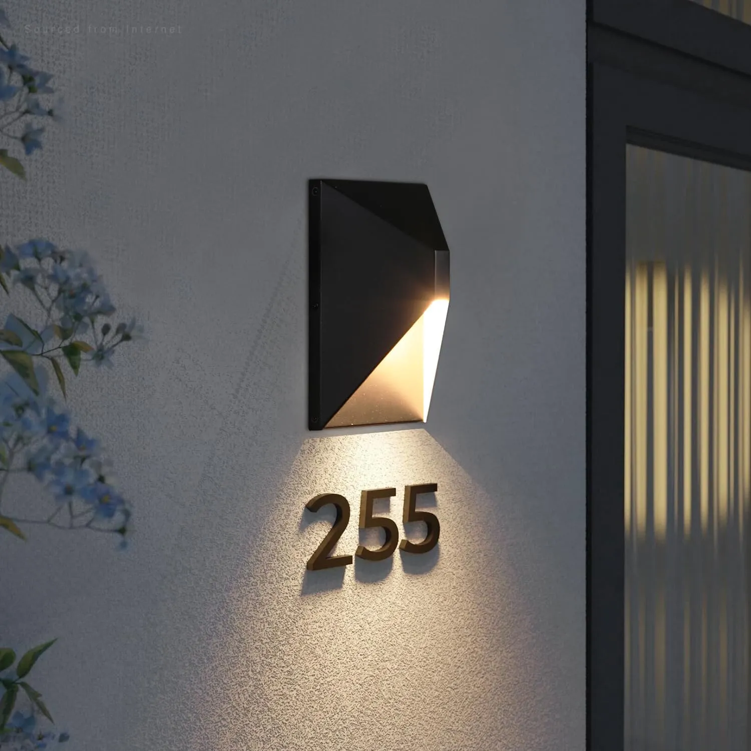 LEONLITE 5CCT Dimmable LED Modern Outdoor Wall Light, 100-277V, CRI 90  ETL Listed IP65 Dark Sky Down Light Wall Sconce, 8 Inch 840LM 10%-100% Dimmable Aluminum Exterior Accent Down Light, Pack of 2