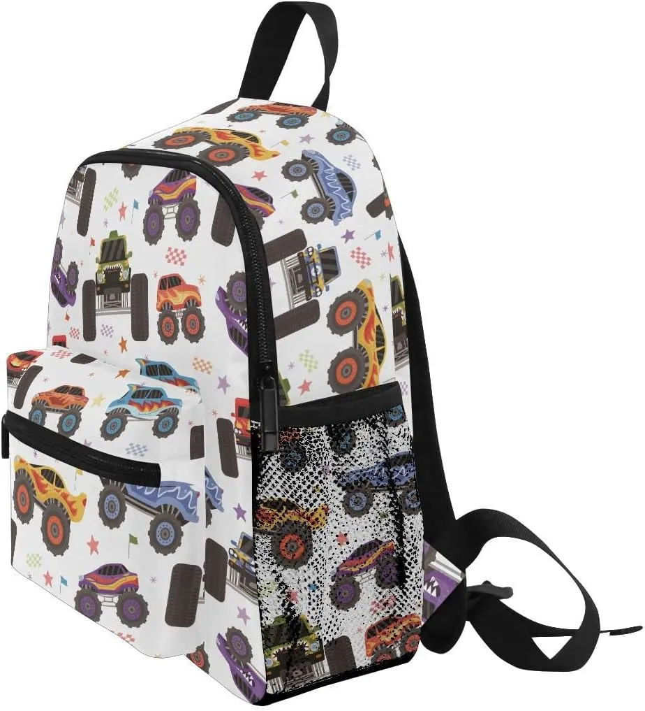 Linqin Boys Tractor Backpack - Toddler Trucks Mini Backpack for Preschool
