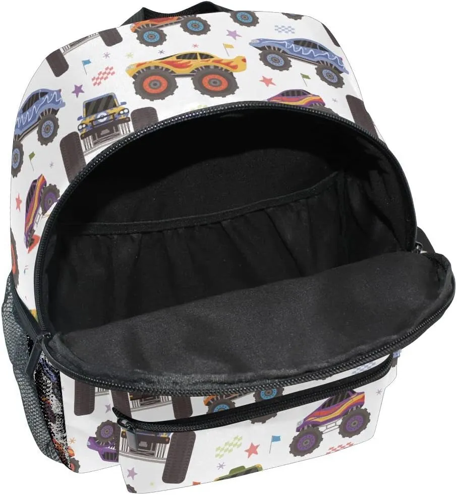 Linqin Boys Tractor Backpack - Toddler Trucks Mini Backpack for Preschool