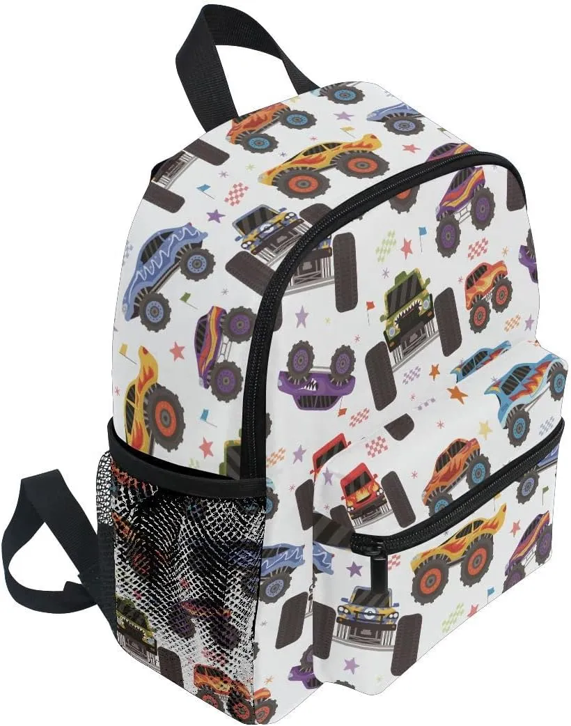 Linqin Boys Tractor Backpack - Toddler Trucks Mini Backpack for Preschool