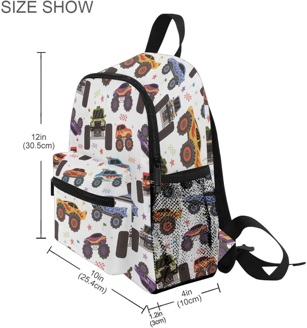 Linqin Boys Tractor Backpack - Toddler Trucks Mini Backpack for Preschool