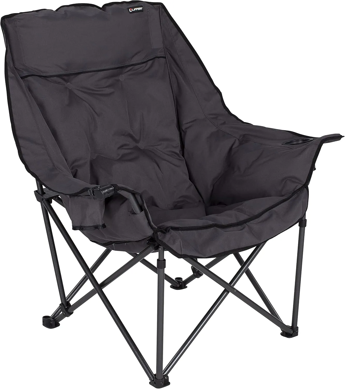Lippert Components Big Bear Padded Camping Chair with Carry Bag