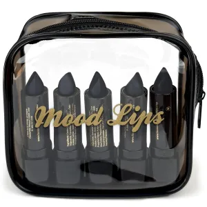 Lipstick pH Color Changing Long Lasting (Black (Pack of 5))