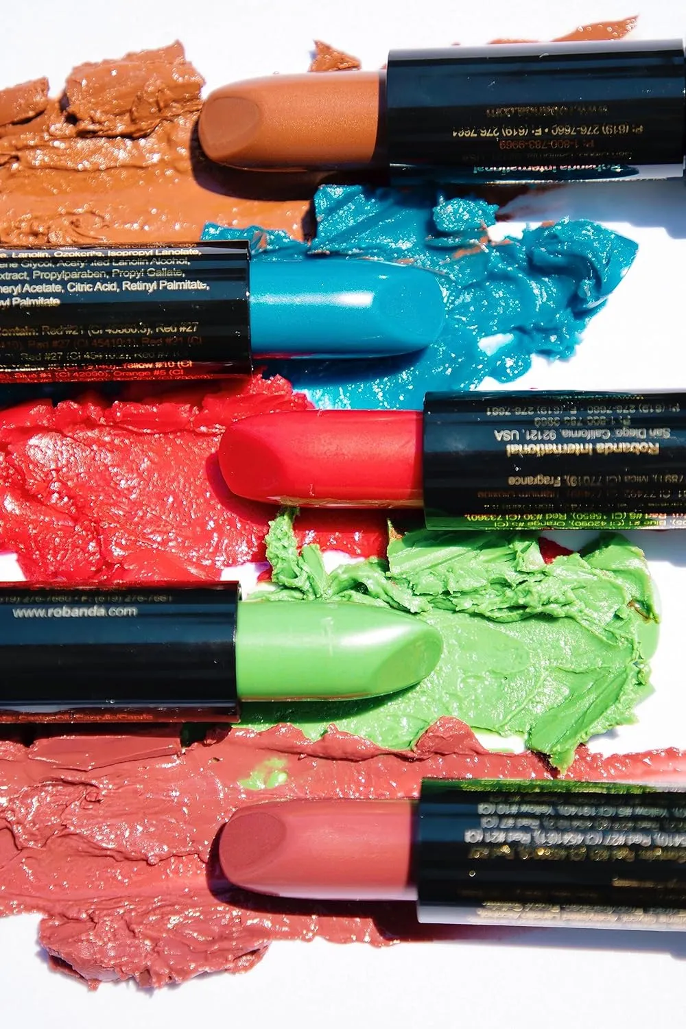 Lipstick pH Color Changing Long Lasting (Black (Pack of 5))