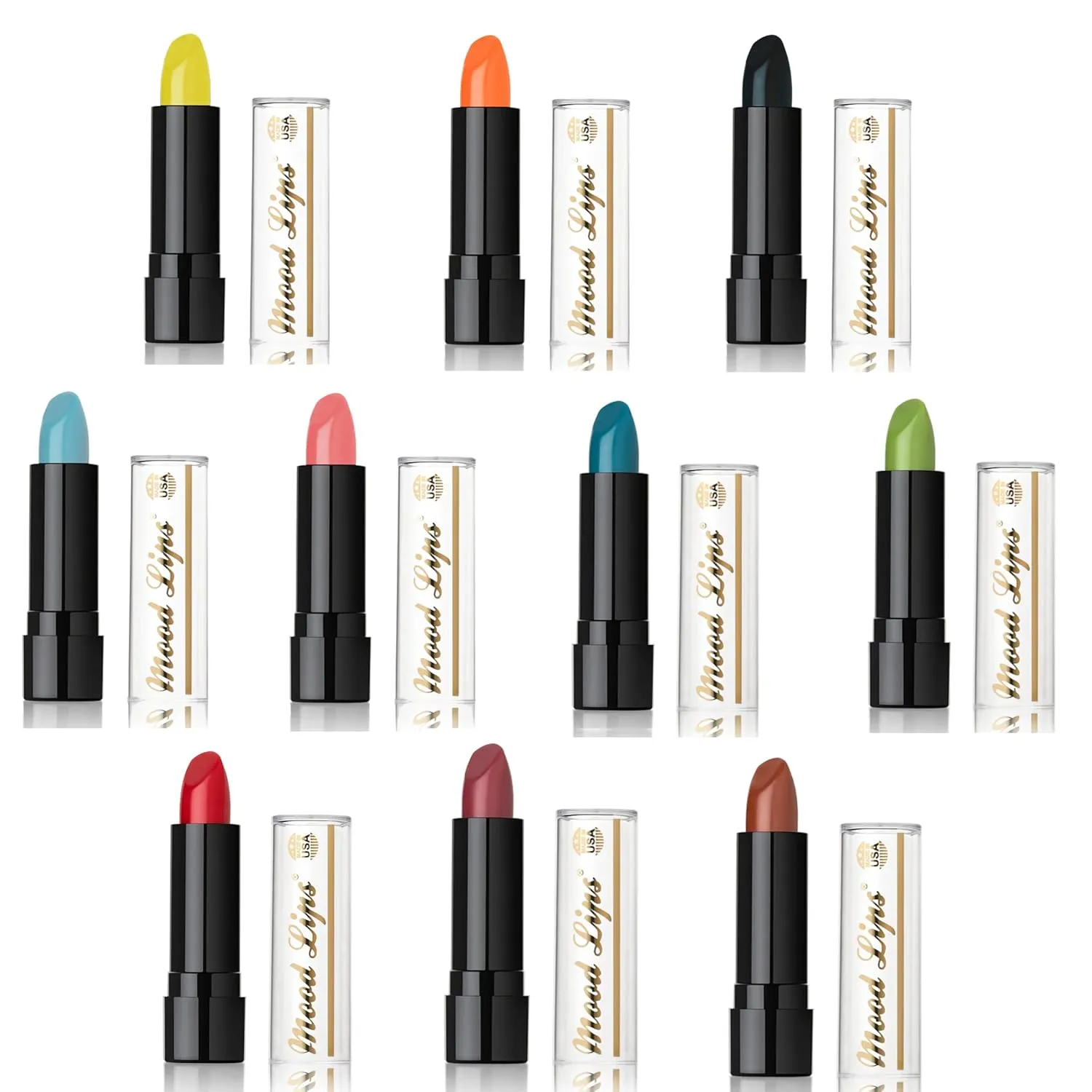 Lipstick pH Color Changing Long Lasting (Light Blue (Pack of 5))