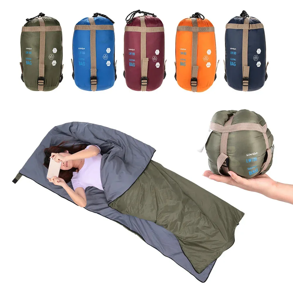 Lixada Ultralight Envelope Camping Sleeping Bag, Compact, 6.23ft x 2.46ft, 1.5 lbs