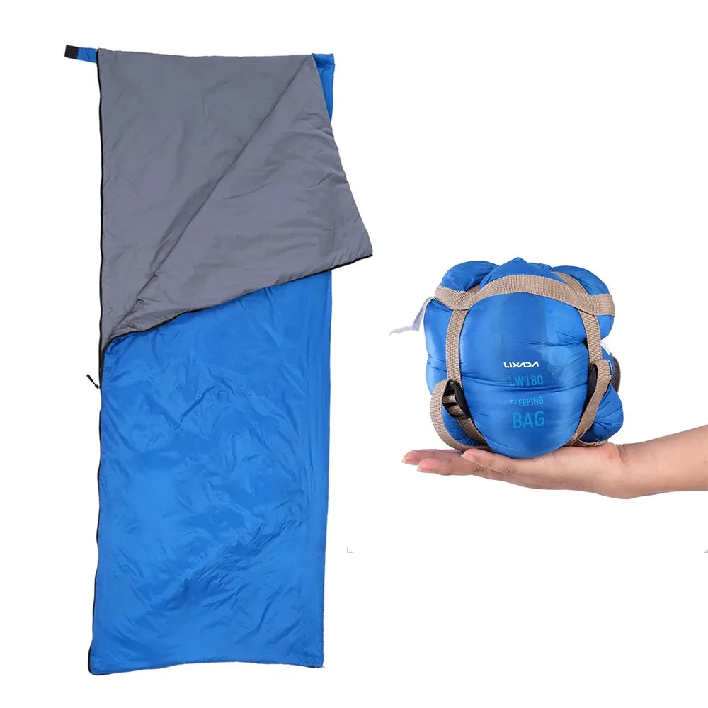 Lixada Ultralight Envelope Camping Sleeping Bag, Compact, 6.23ft x 2.46ft, 1.5 lbs