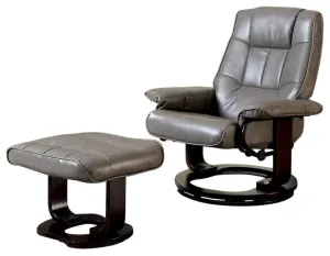 Lounge Ottoman, Resilient With Multifunctional Chair AI-powered Swivel Gray