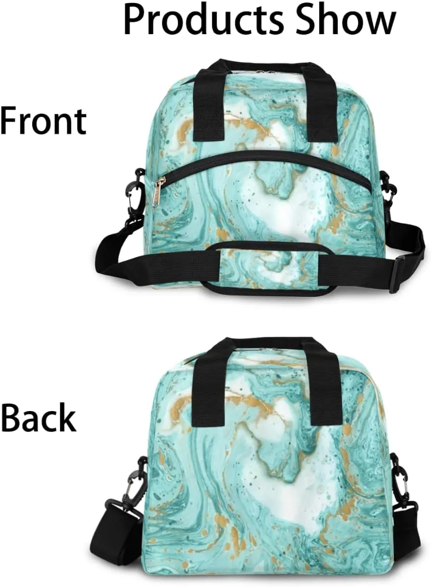 Lunch Bag for Women Men Quicksand Element Reusable Durable Insulated Lunch Box for Work Office Picnic Beach Hiking Lunch Tote Bag with Adjustable Shoulder Strap