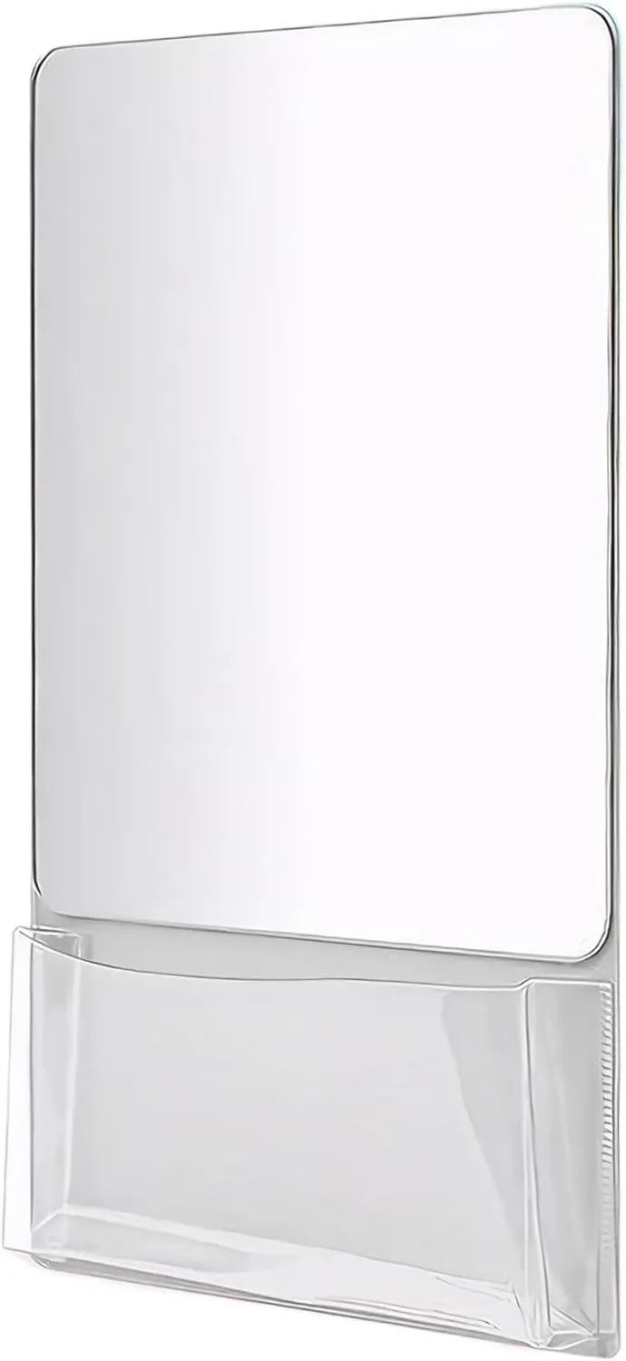 Magnetic Locker Mirror, 5.5x9.5 Inch Magnetic Mirror with Holder Bag, for Coat Lockers School Locker Bathroom