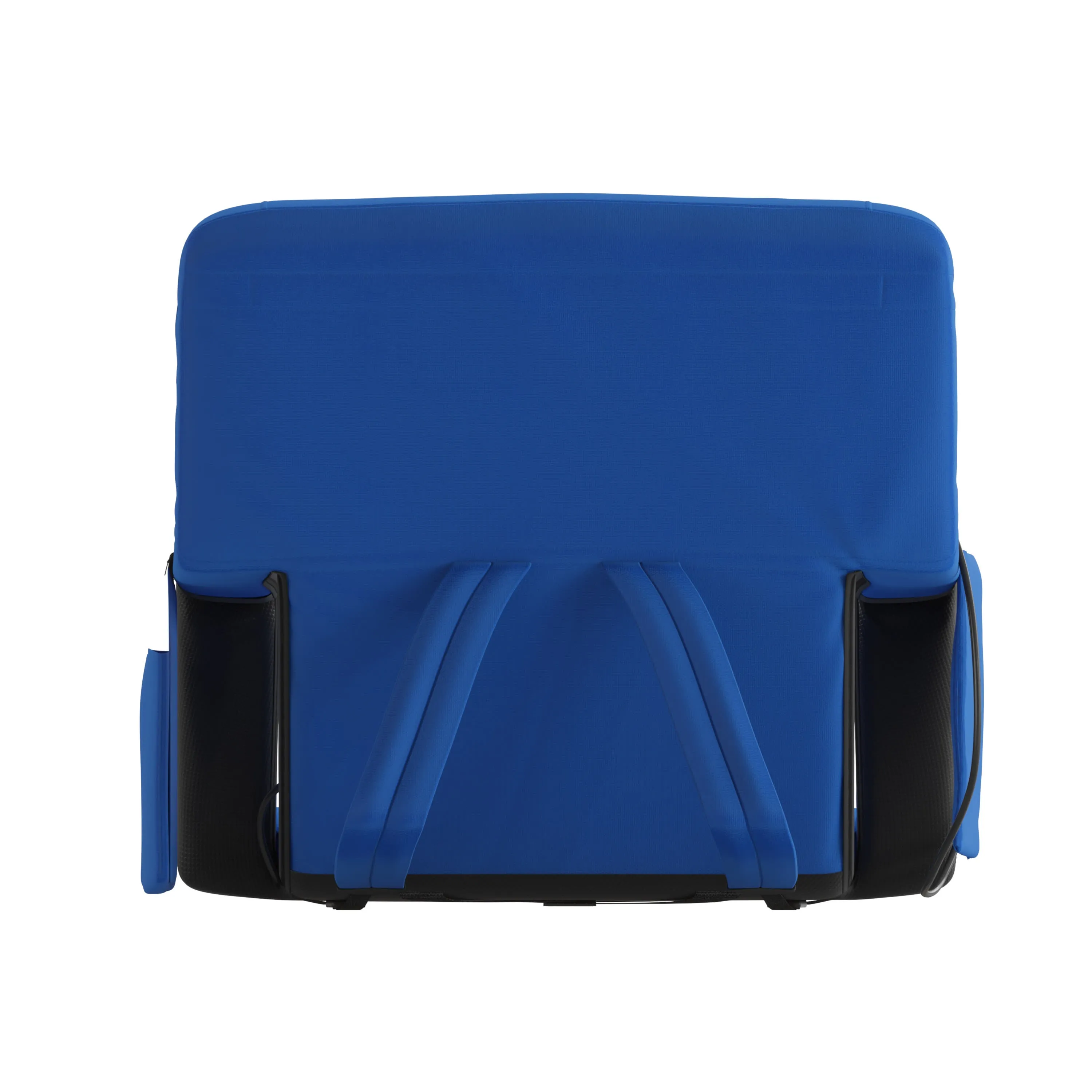 Malta Portable Heated Reclining Stadium Chair with Armrests, Heated Padded Back & Heated Seat with Dual Storage Pockets and Backpack Straps