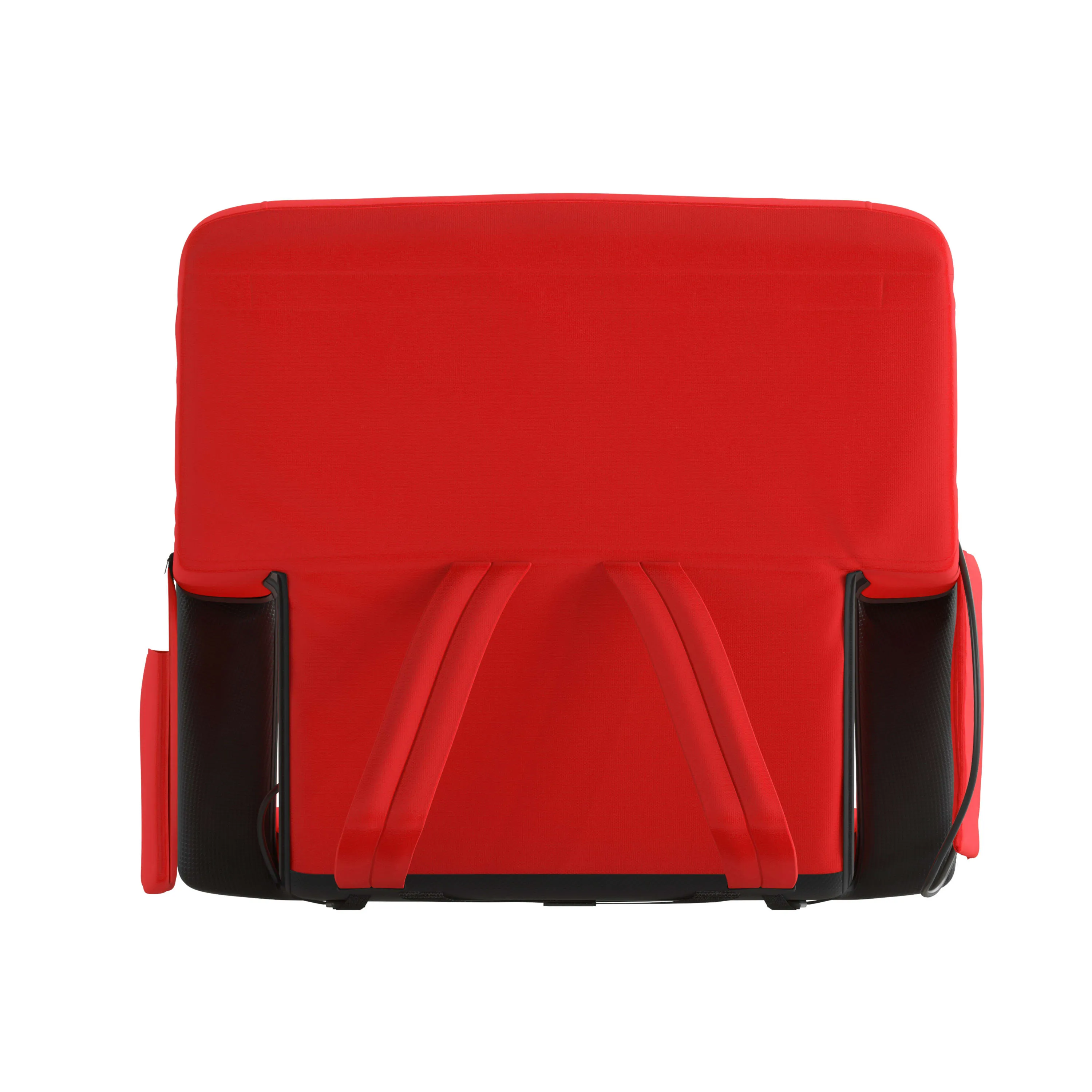 Malta Portable Heated Reclining Stadium Chair with Armrests, Heated Padded Back & Heated Seat with Dual Storage Pockets and Backpack Straps