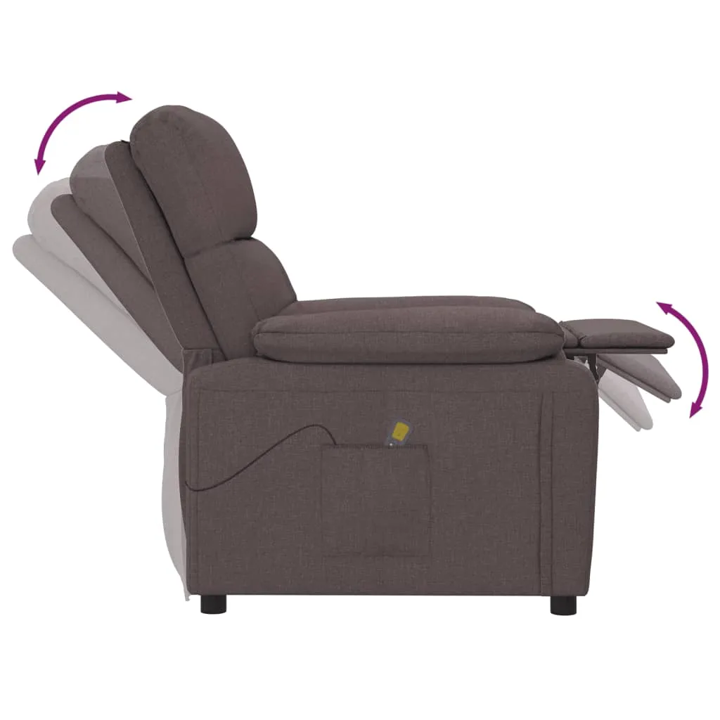 Massage Chair Leisure Adjustable Chair for Home Theater Cinema Fabric