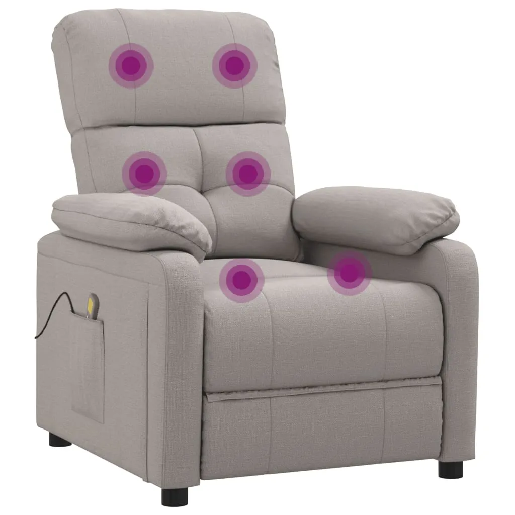 Massage Chair Leisure Adjustable Chair for Home Theater Cinema Fabric