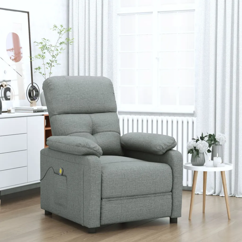 Massage Chair Leisure Adjustable Chair for Home Theater Cinema Fabric