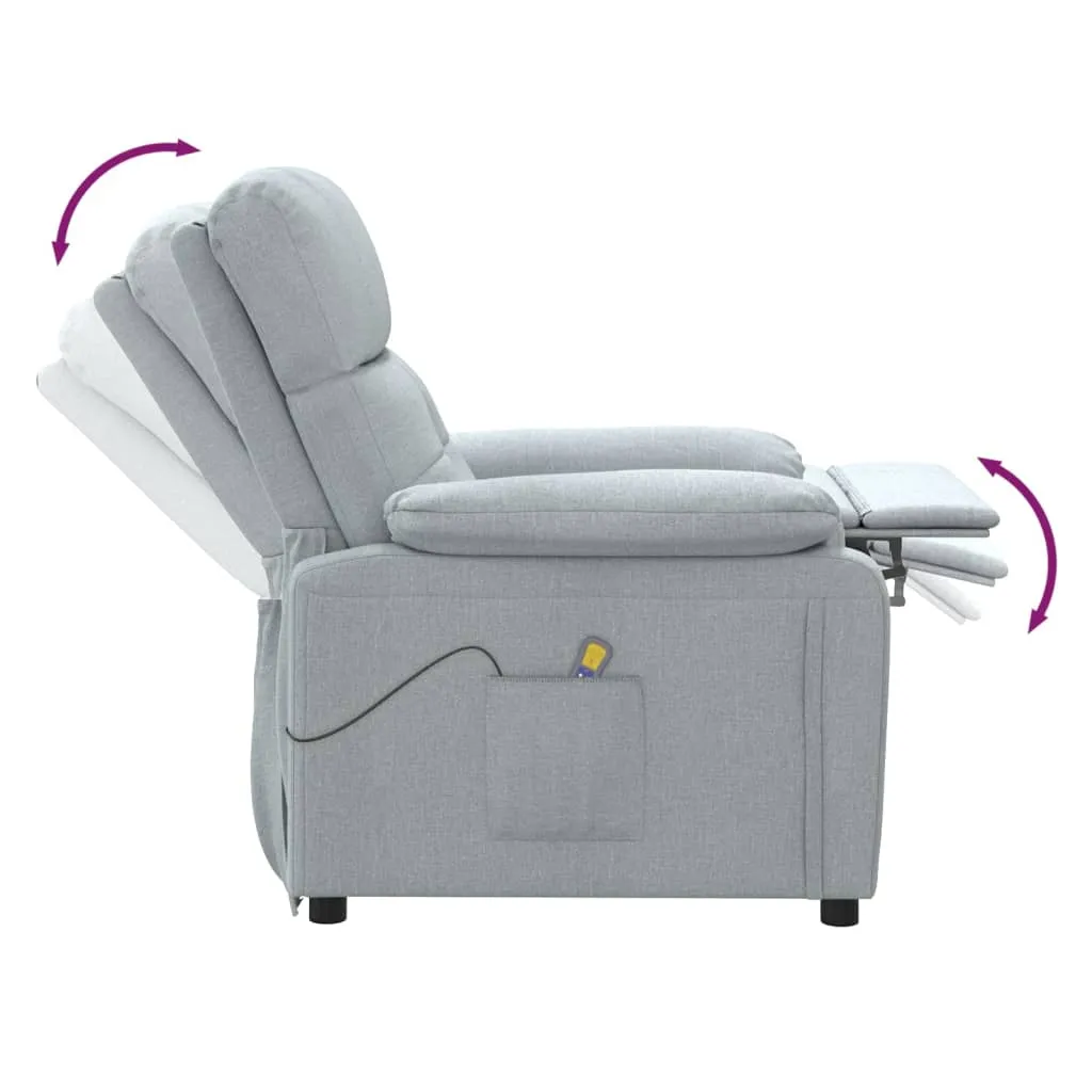 Massage Chair Leisure Adjustable Chair for Home Theater Cinema Fabric