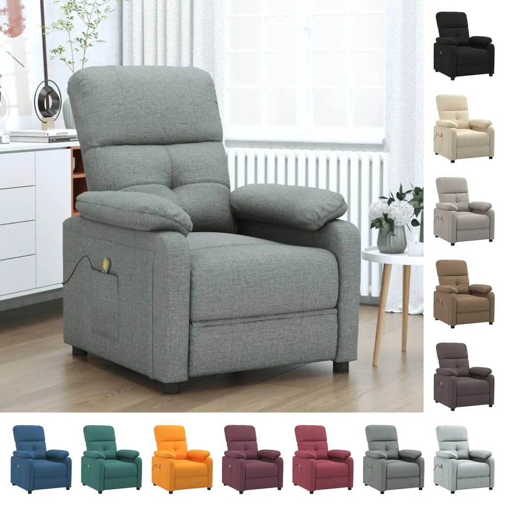 Massage Chair Leisure Adjustable Chair for Home Theater Cinema Fabric