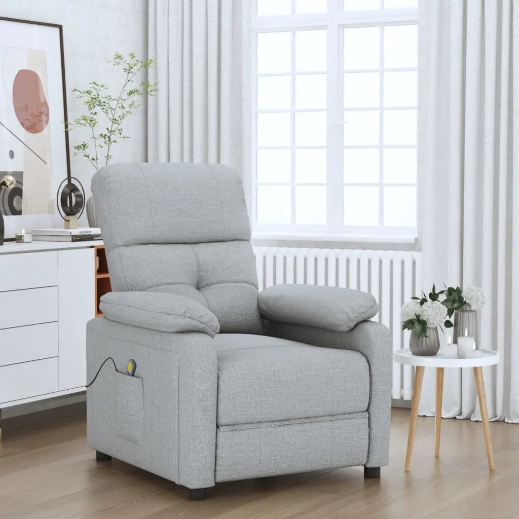 Massage Chair Leisure Adjustable Chair for Home Theater Cinema Fabric