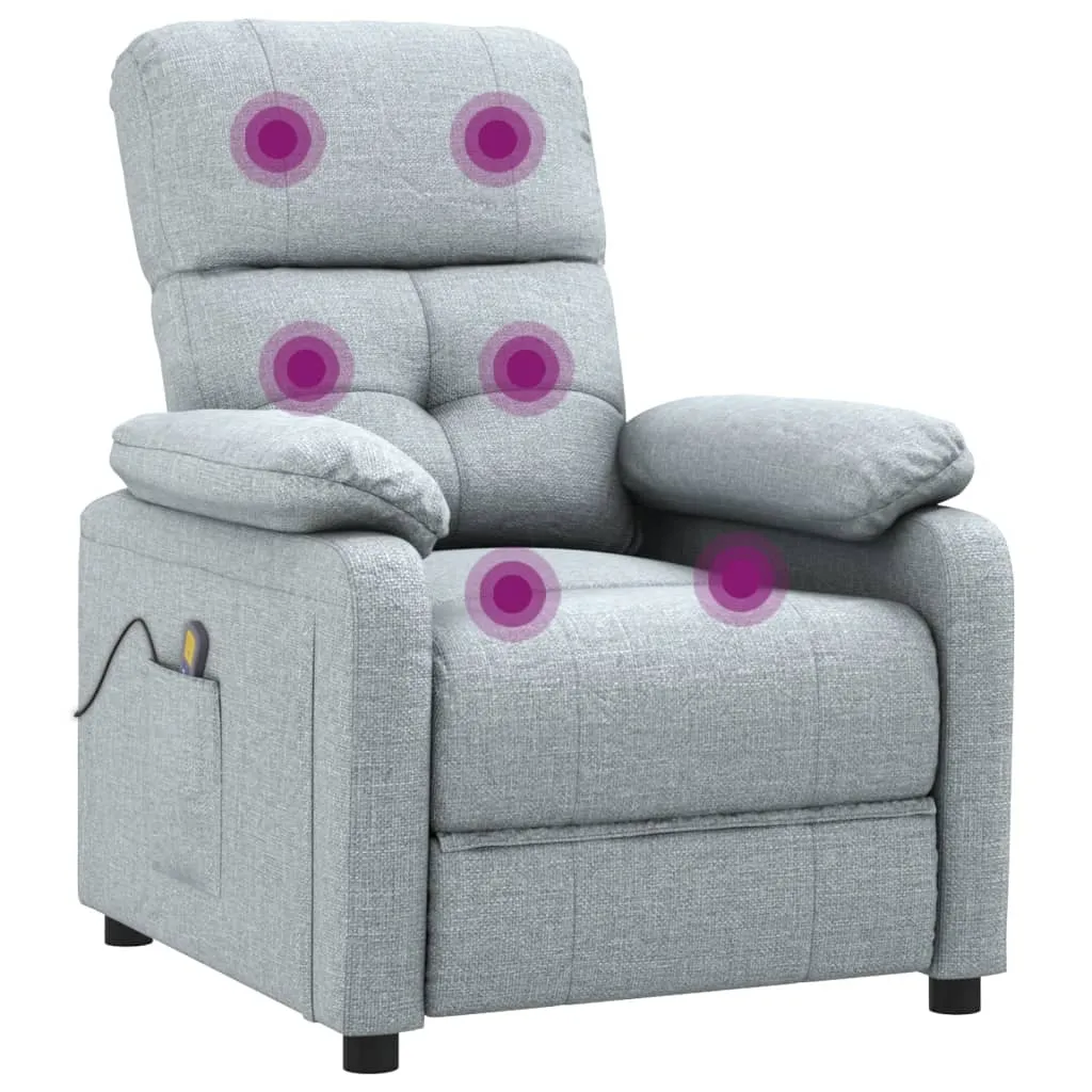 Massage Chair Leisure Adjustable Chair for Home Theater Cinema Fabric