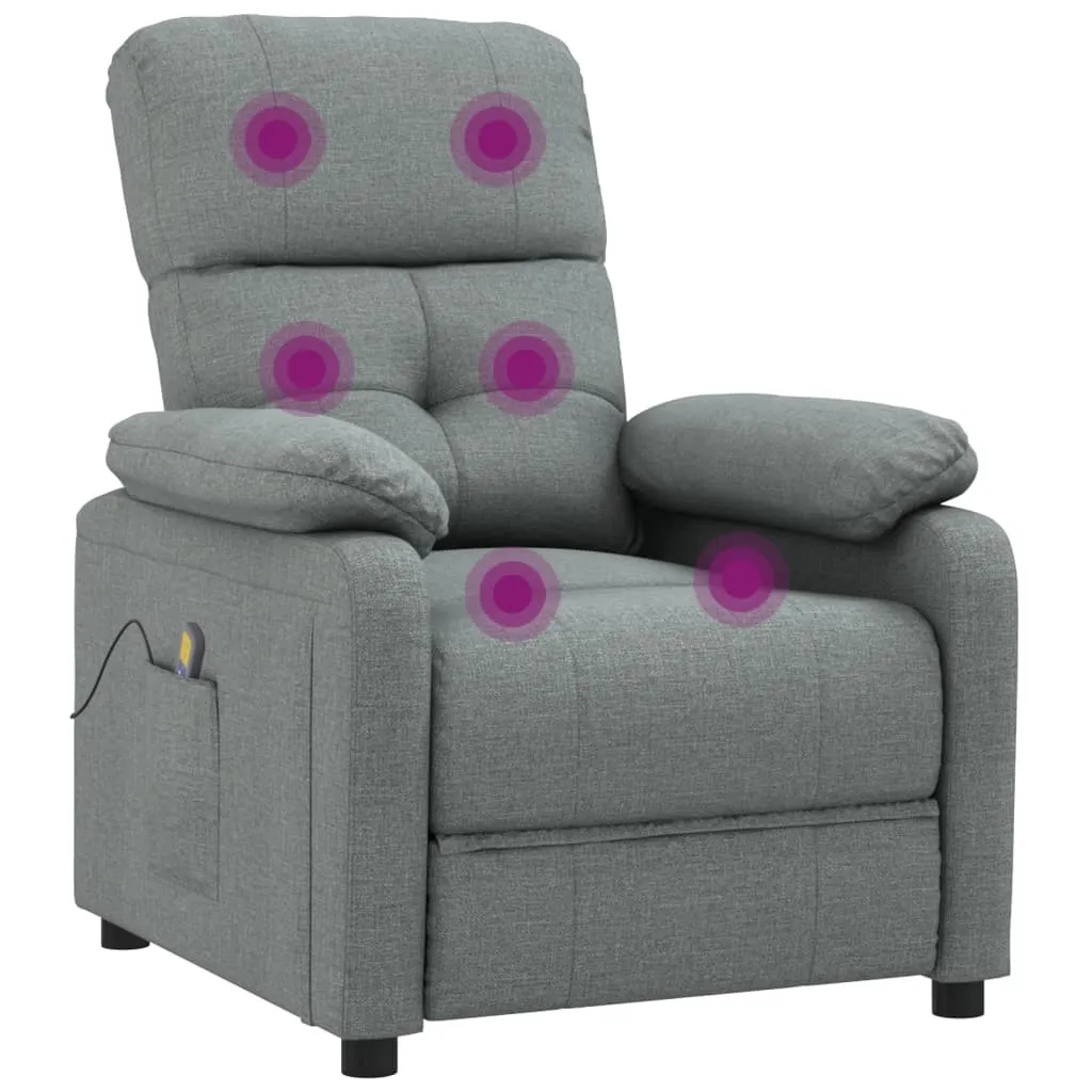Massage Chair Leisure Adjustable Chair for Home Theater Cinema Fabric