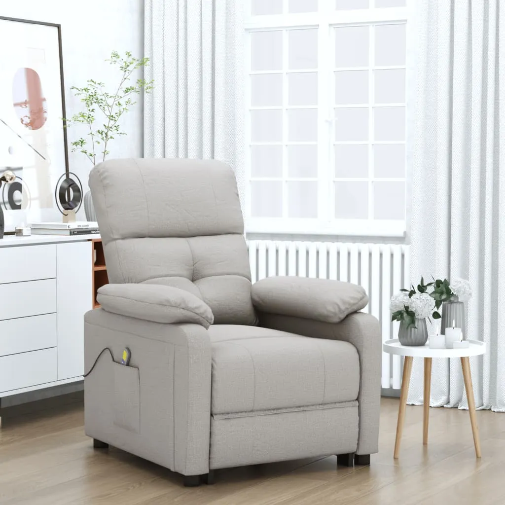 Massage Chair Leisure Adjustable Chair for Home Theater Cinema Fabric