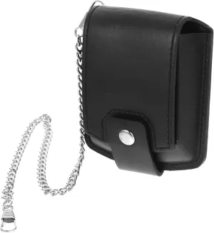 mens jewellery box 3 Sets Pocket Watch Leather Case Mens Waist Bag Pocket Watch Pouch Waist Bags Pocket Watch Case Pocket Watch Holder Mens Pocket Watches Large Belt Bag Pocket Chain Alloy Black watch