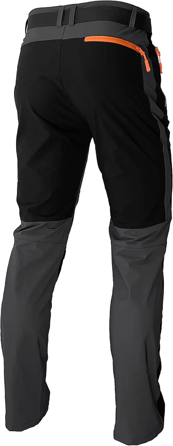 Mens Stretch Work Hiking Pants Quick Dry Lightweight Waterproof Outdoor Travel Climbing Fishing Pants