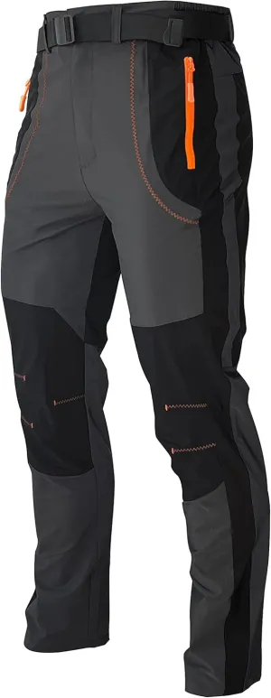 Mens Stretch Work Hiking Pants Quick Dry Lightweight Waterproof Outdoor Travel Climbing Fishing Pants