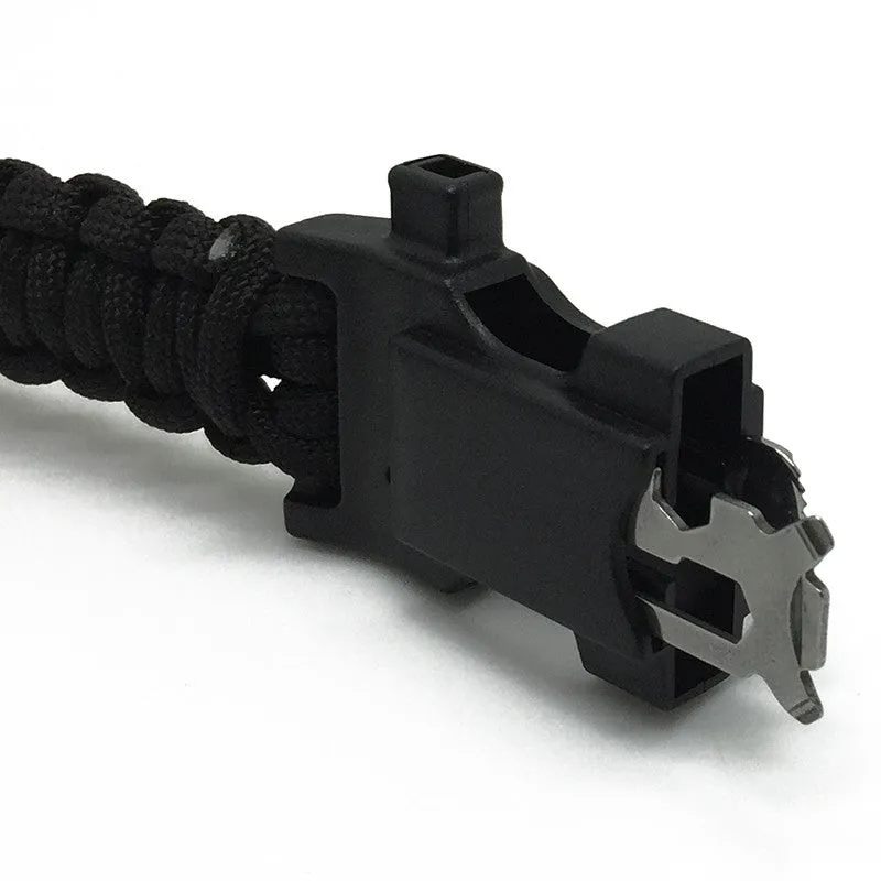Men's Survival Bracelet Paracord Parachute Cord Wristband Emergency Rope