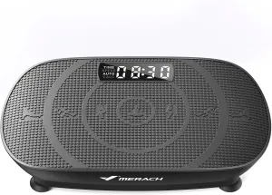 MERACH Vibration Plate Exercise Machine, Whole Body Workout Equipment for Women, Bluetooth and Silicone Pedal, Vibration Plate with Auto Mode, Vibrate Fitness Platform for Home