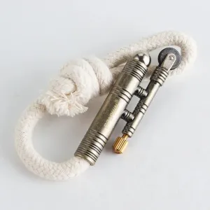 Metal Outdoor Camping Survival Stabilized Fire Source Flint Mechanical Vintage Old Fashioned Flint Lighter - Men's Creative Gadget