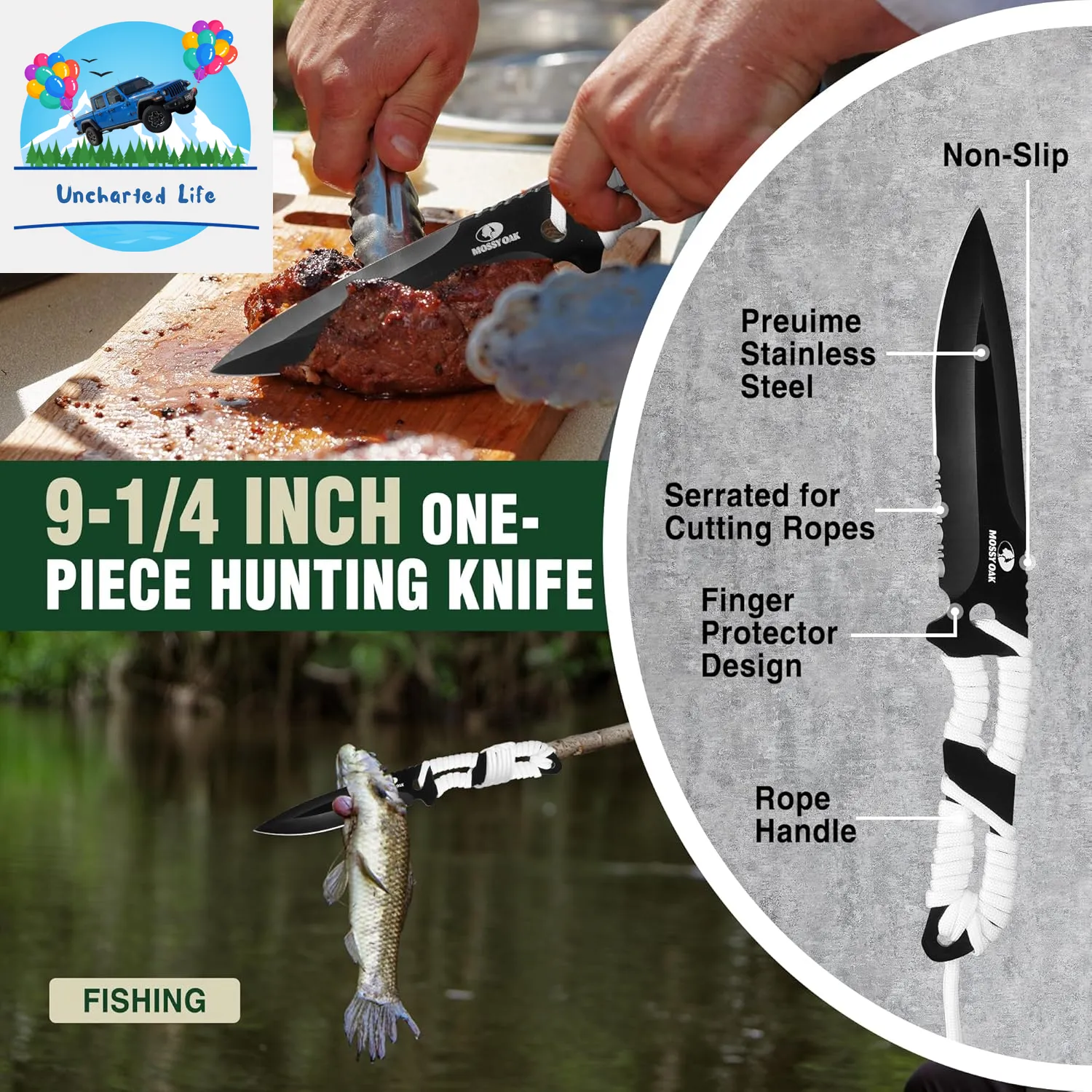 Mossy Oak 15-Piece Camping Tools Set – Survival Gear for Outdoors